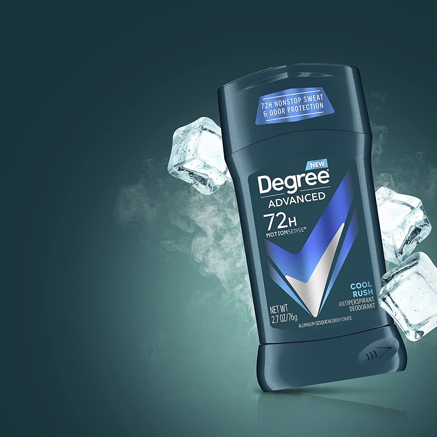 Degree Men Advanced Protection Antiperspirant Deodorant Cool Rush 4 count 72-Hour Sweat and Odor Protection Antiperspirant For Men With MotionSense Technology 2.7 oz - Image 16